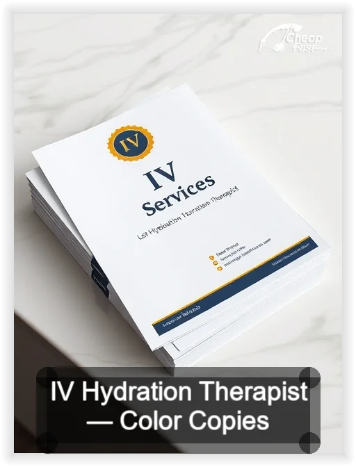 Iv Hydration Therapist business card design sample