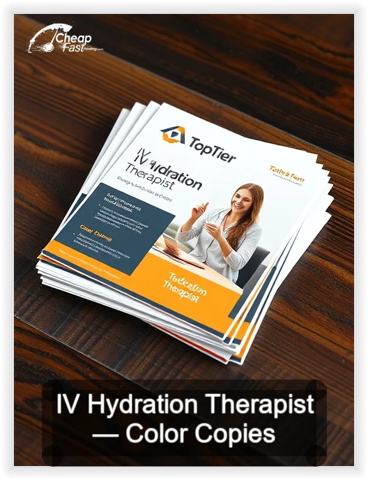 Iv Hydration Therapist business card design sample