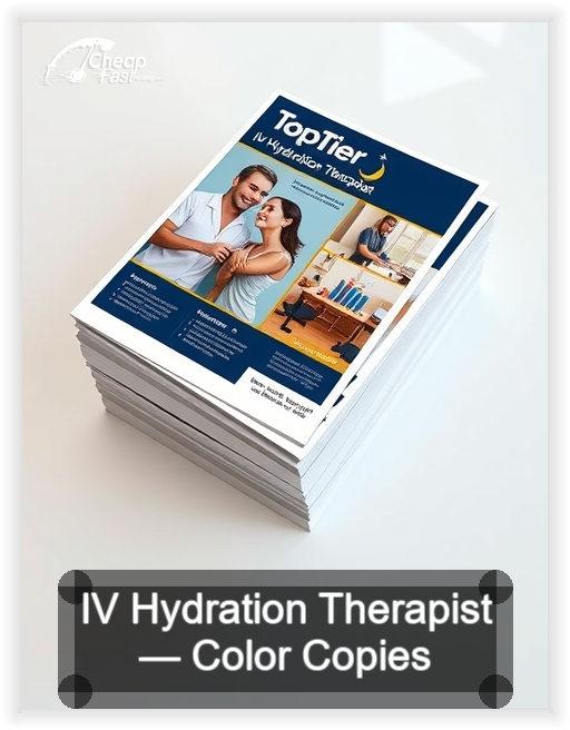 Iv Hydration Therapist business card design sample