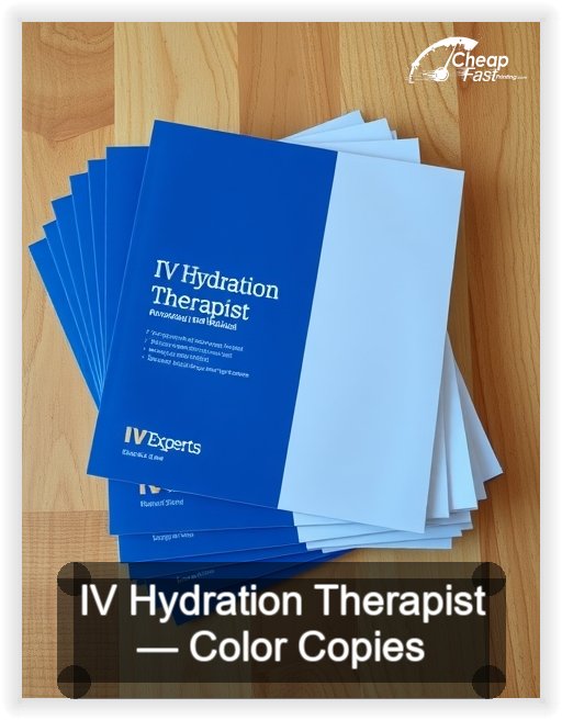 Iv Hydration Therapist business card design sample