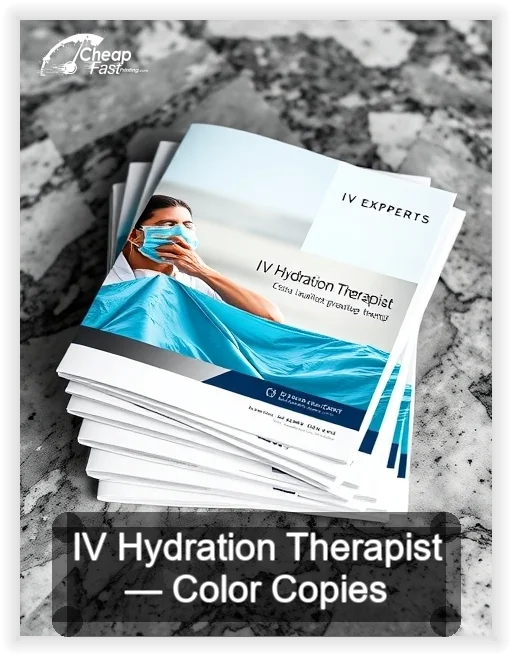 Iv Hydration Therapist business card design sample