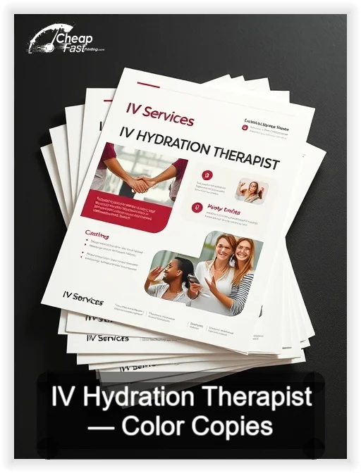 Iv Hydration Therapist business card design sample