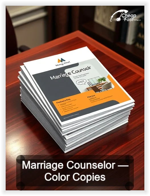 Marriage Counselor business card design sample