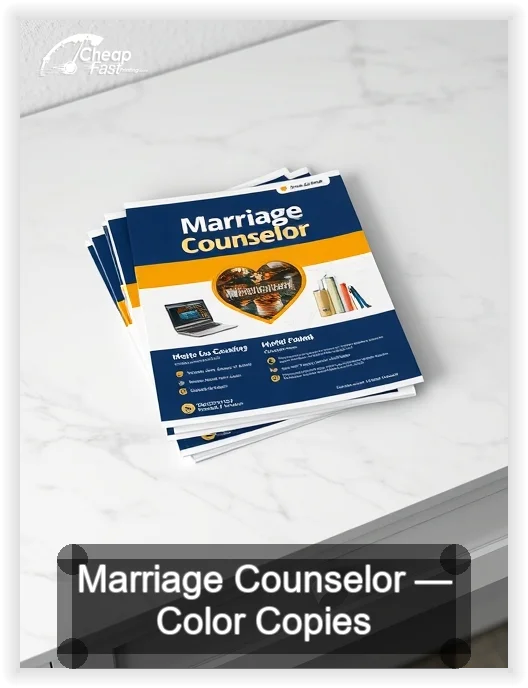 Marriage Counselor business card design sample