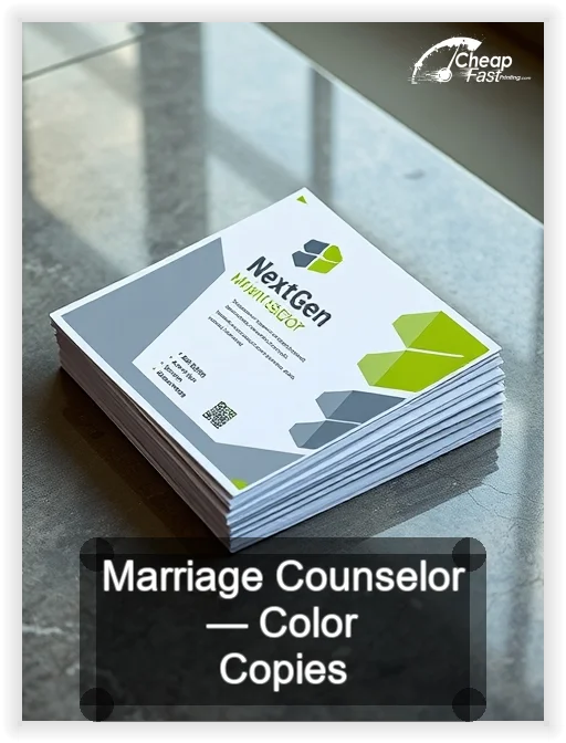 Marriage Counselor business card design sample