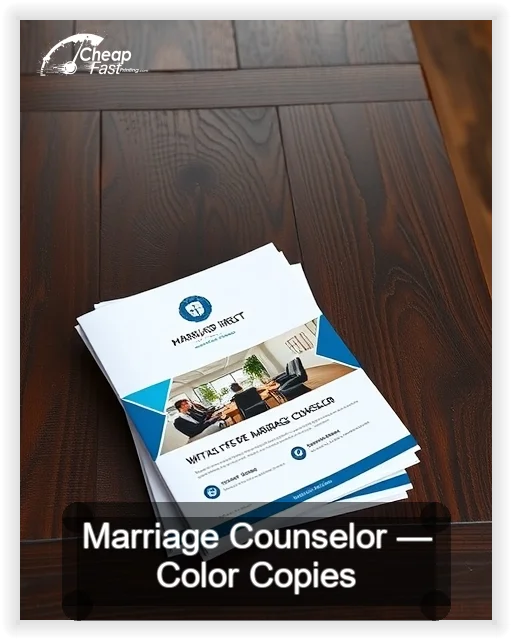 Marriage Counselor business card design sample
