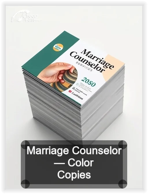 Marriage Counselor business card design sample