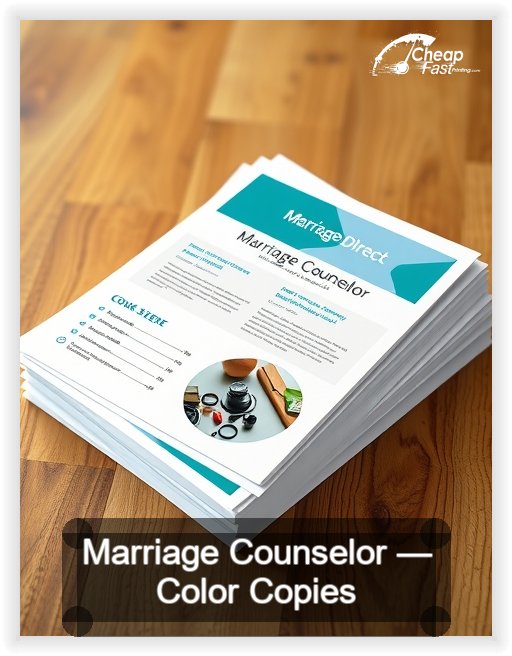 Marriage Counselor business card design sample