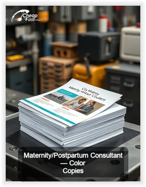 Maternity Postpartum Consultant business card design sample