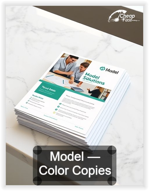 Model business card design sample