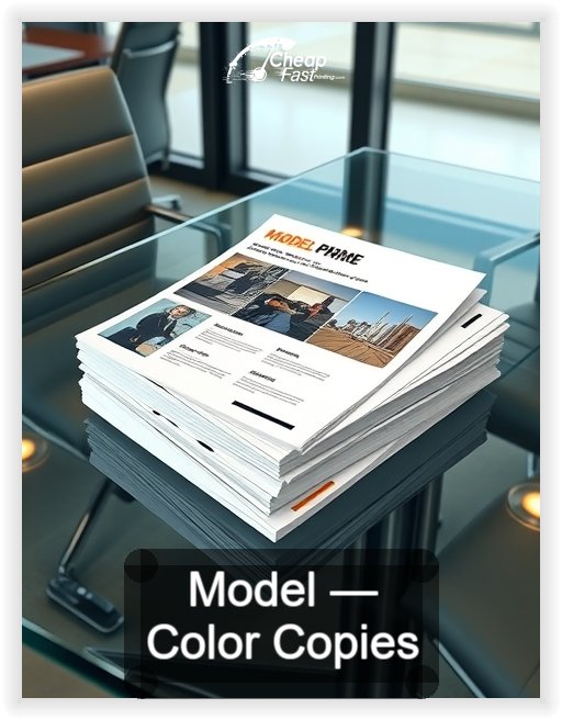 Model business card design sample