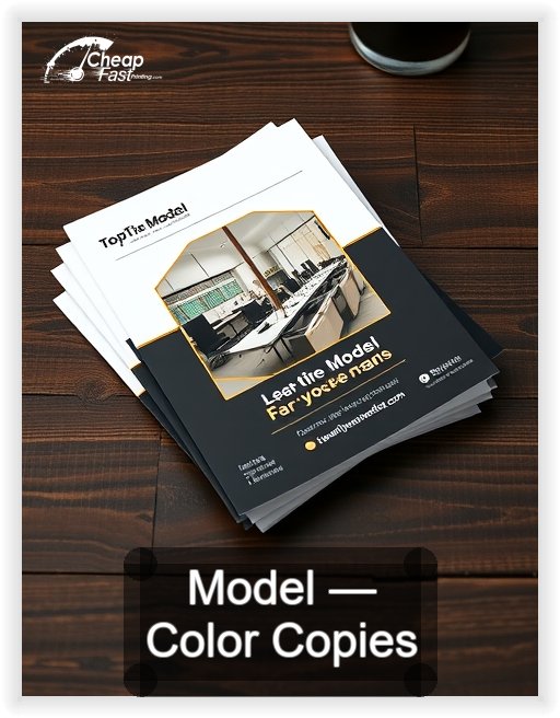 Model business card design sample