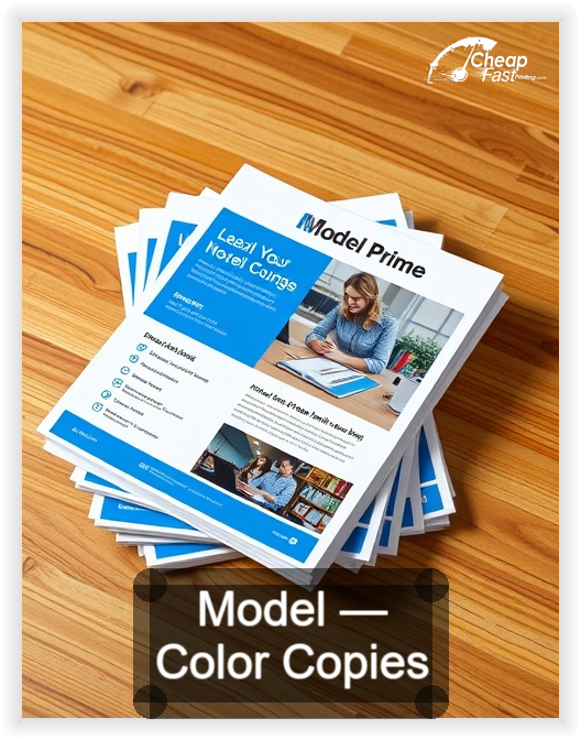 Model business card design sample