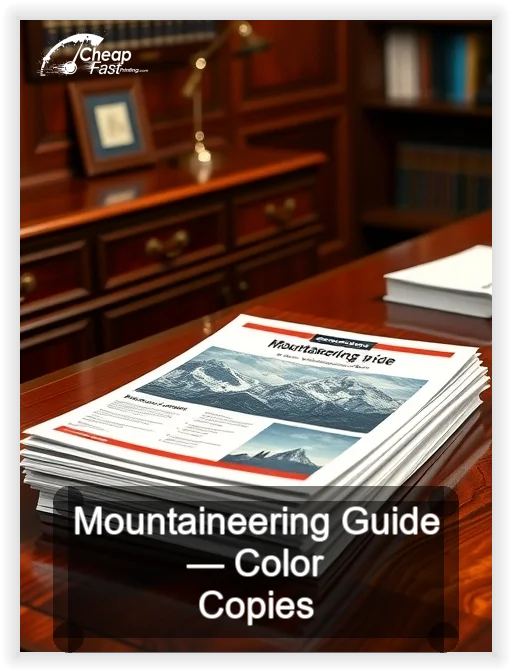 Mountaineering Guide business card design sample