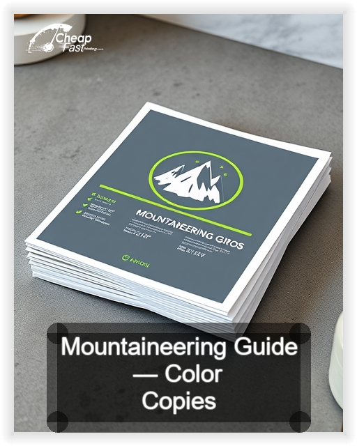 Mountaineering Guide business card design sample