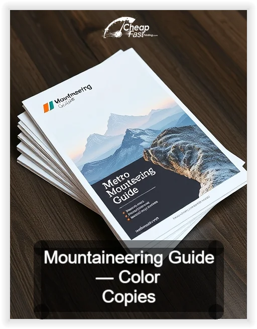 Mountaineering Guide business card design sample