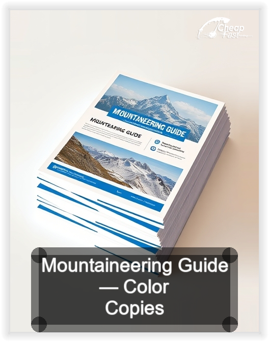 Mountaineering Guide business card design sample