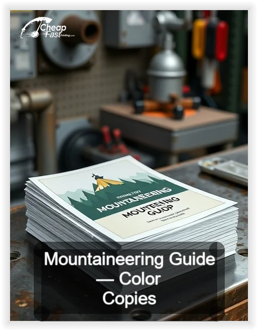 Mountaineering Guide business card design sample