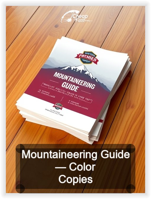 Mountaineering Guide business card design sample