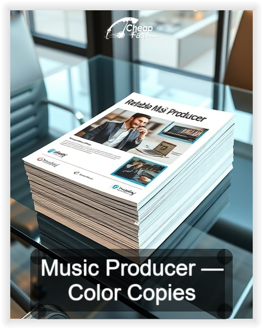 Music Producer business card design sample