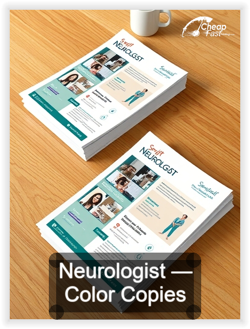 Neurologist business card design sample