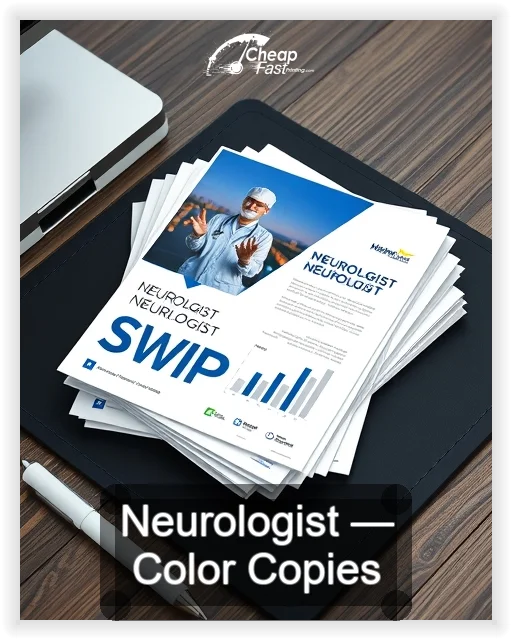 Neurologist business card design sample