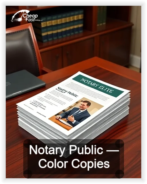 Notary Public business card design sample
