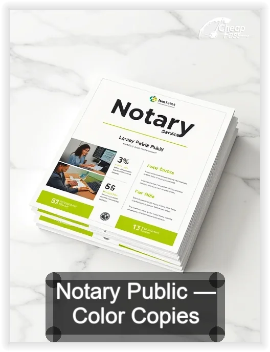 Notary Public business card design sample