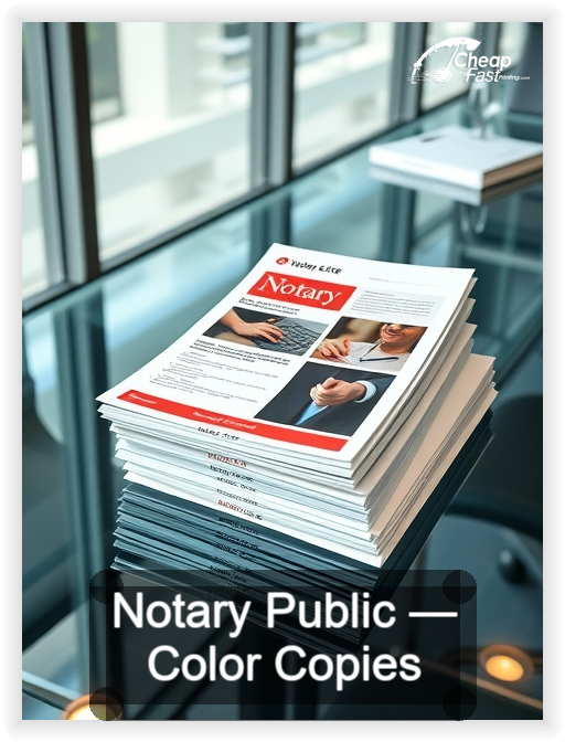 Notary Public business card design sample