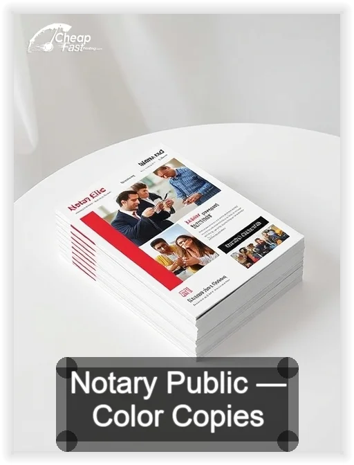 Notary Public business card design sample