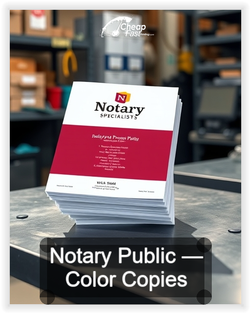 Notary Public business card design sample