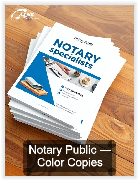 Notary Public business card design sample