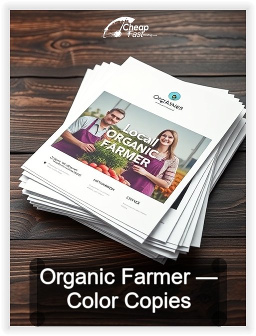 Organic Farmer business card design sample