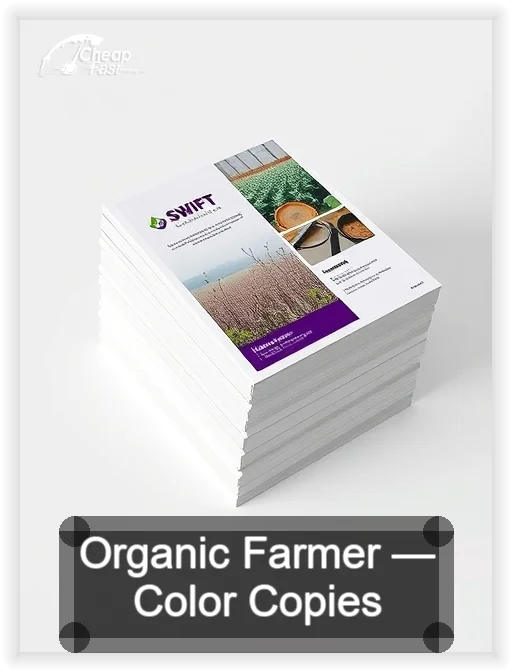 Organic Farmer business card design sample