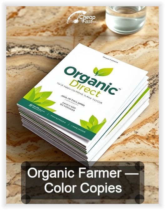 Organic Farmer business card design sample