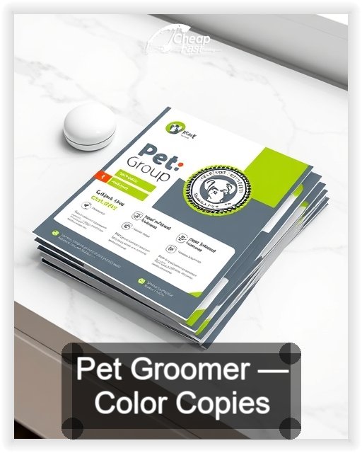 Pet Groomer business card design sample