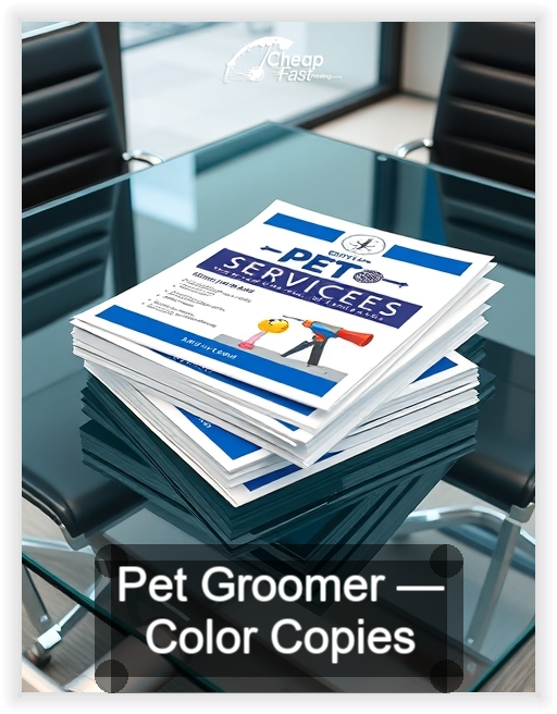 Pet Groomer business card design sample