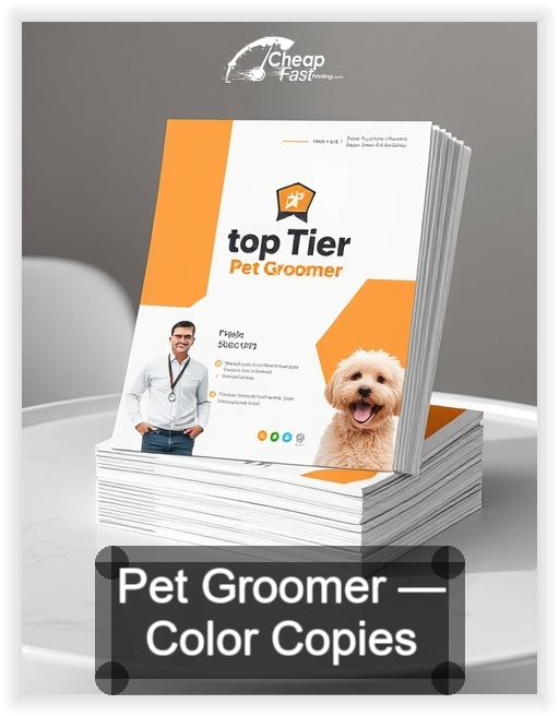 Pet Groomer business card design sample