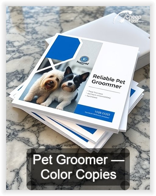 Pet Groomer business card design sample