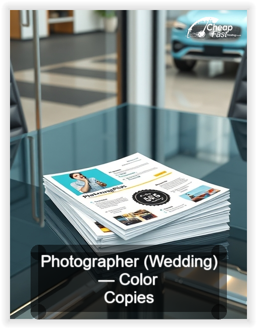 Photographer Wedding business card design sample