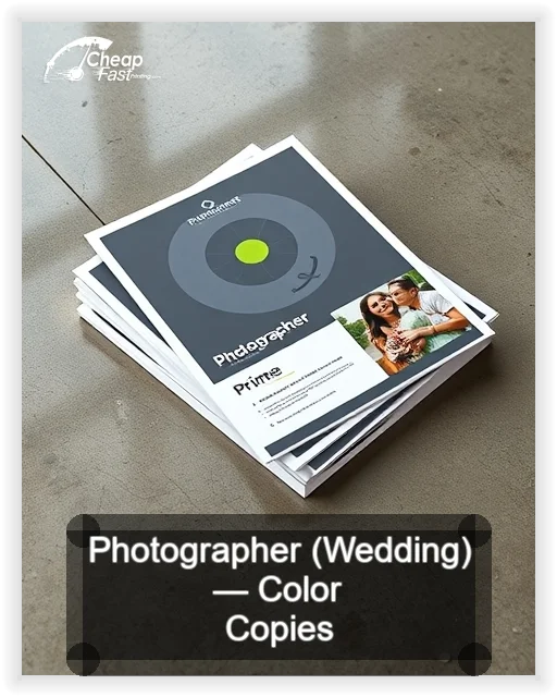 Photographer Wedding business card design sample