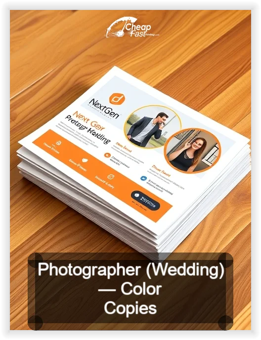 Photographer Wedding business card design sample