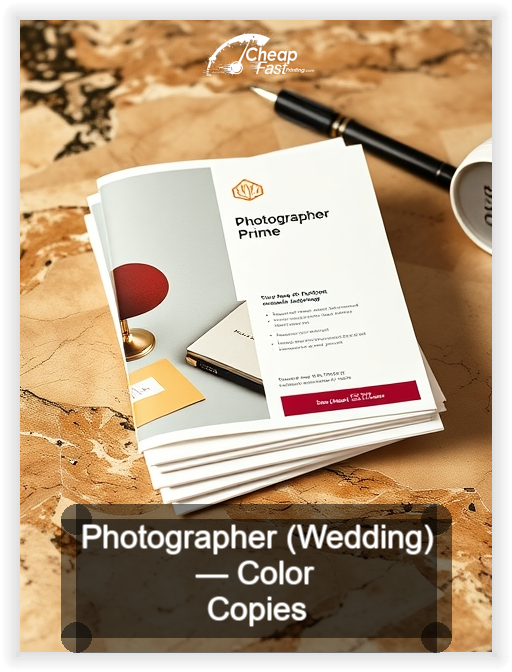 Photographer Wedding business card design sample