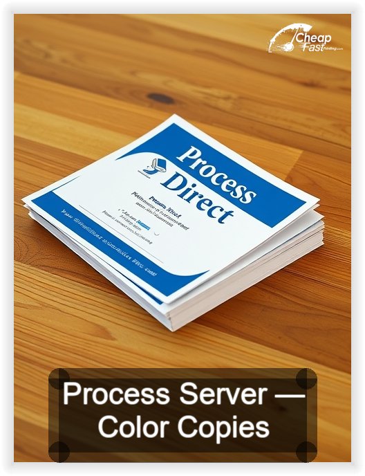 Process Server business card design sample