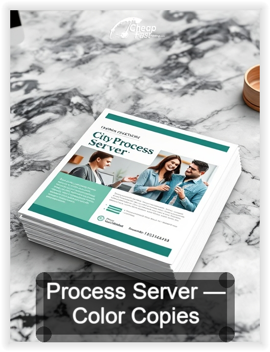 Process Server business card design sample