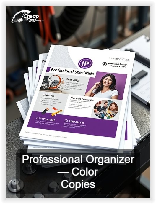 Professional Organizer business card design sample