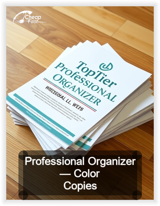 Professional Organizer business card design sample