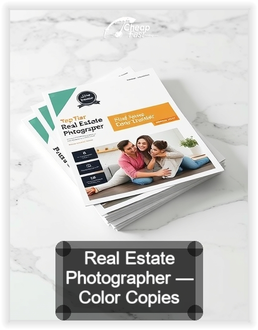 Real Estate Photographer business card design sample