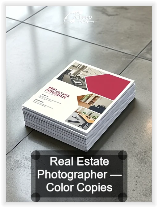Real Estate Photographer business card design sample