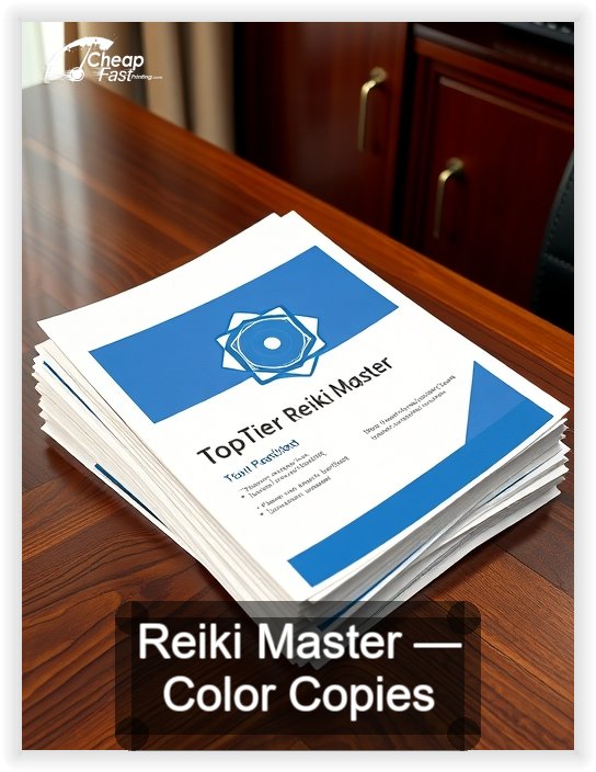 Reiki Master business card design sample